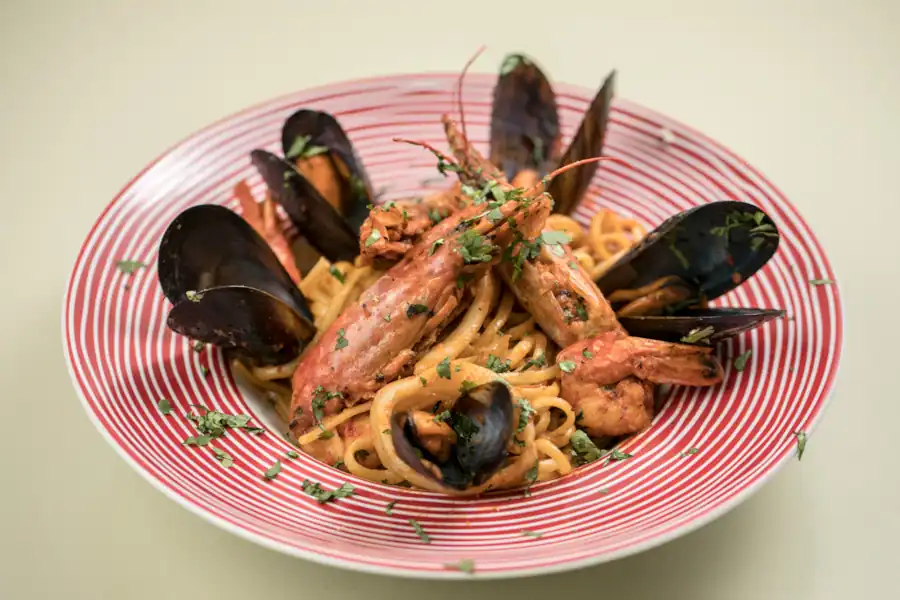 Mediterranean dining setting at Capriccio Naxos